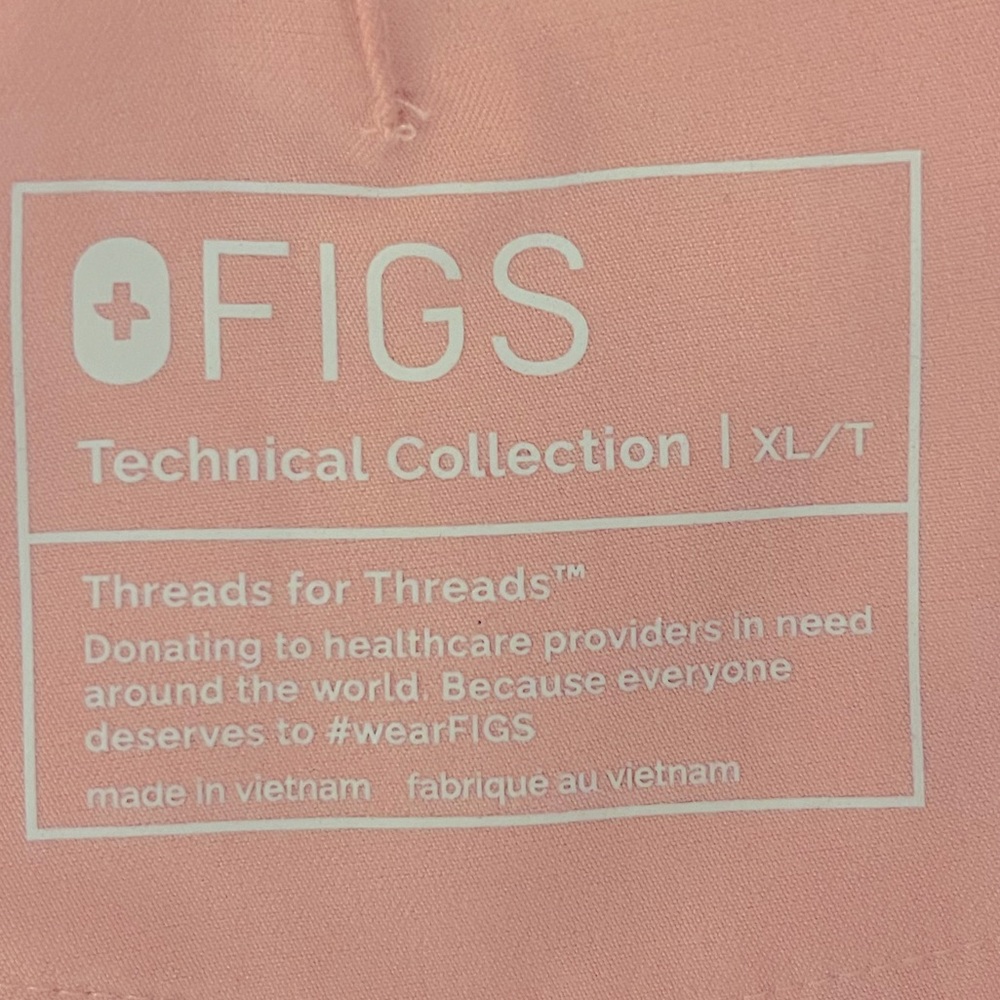 Figs Technical Collection scrub pants in Soft Pink